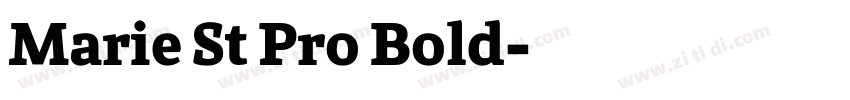 Marie St Pro Bold字体转换
